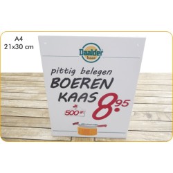 Reclamebordje voor markt-...