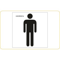 Pictogrambordje Herentoilet