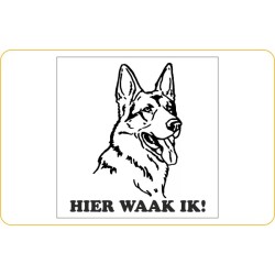 Pictogrambordje Waakhond