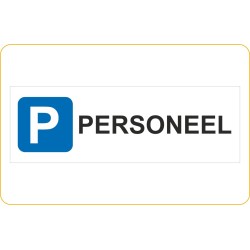 Parkeerbordje 42x14 cm